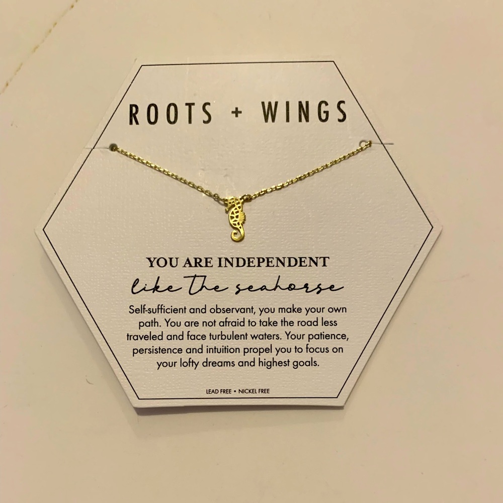 Roots + Wings Seahorse Necklace